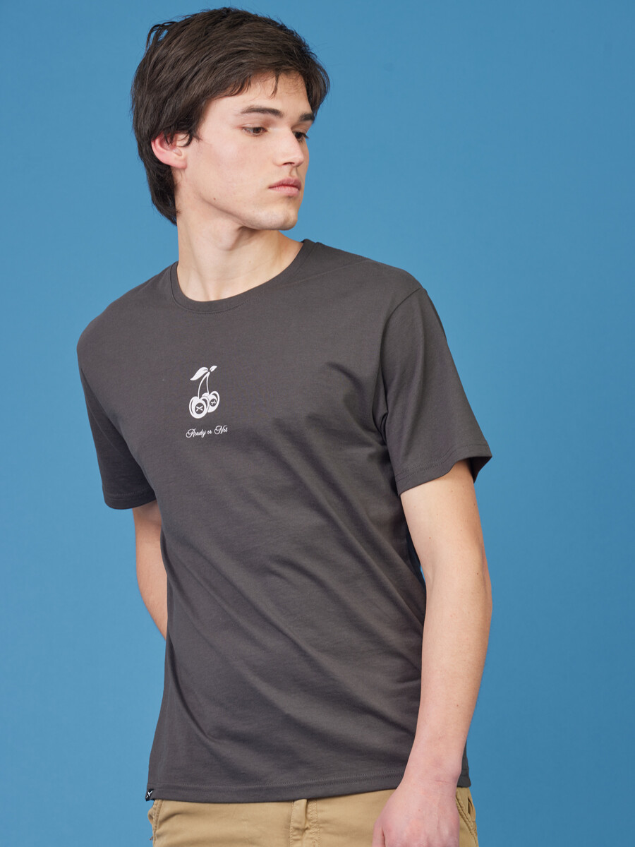 T-SHIRT CHERIX DIXIE - Gris Oscuro 