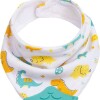 Babero bandana con mordillo BUBA Dino verde