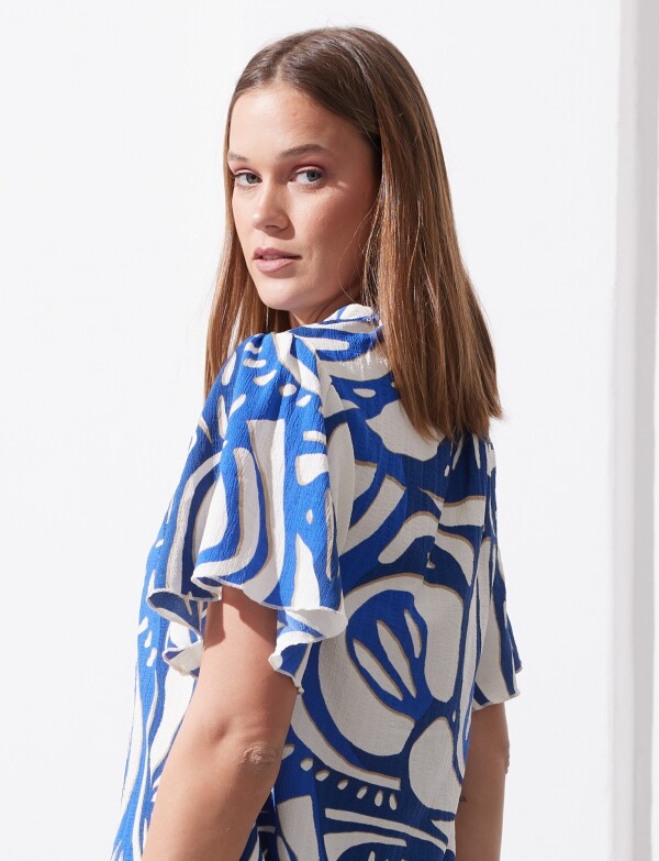 Blusa Print ROYAL/MULTI