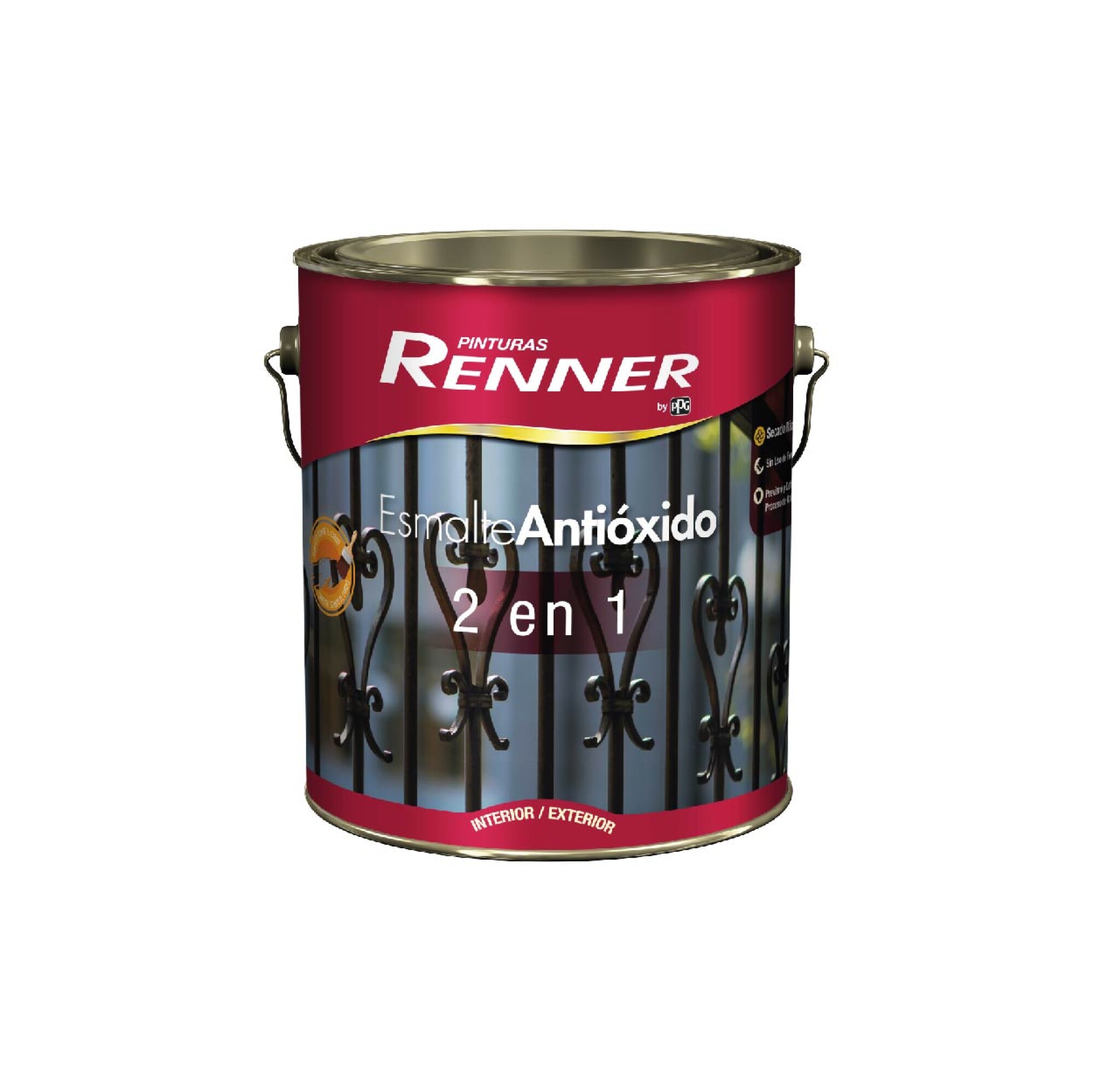 Esmalte & Antióxido 2 en 1 Brillante - Colores Prontos - 900 ml — Pinturas  Renner