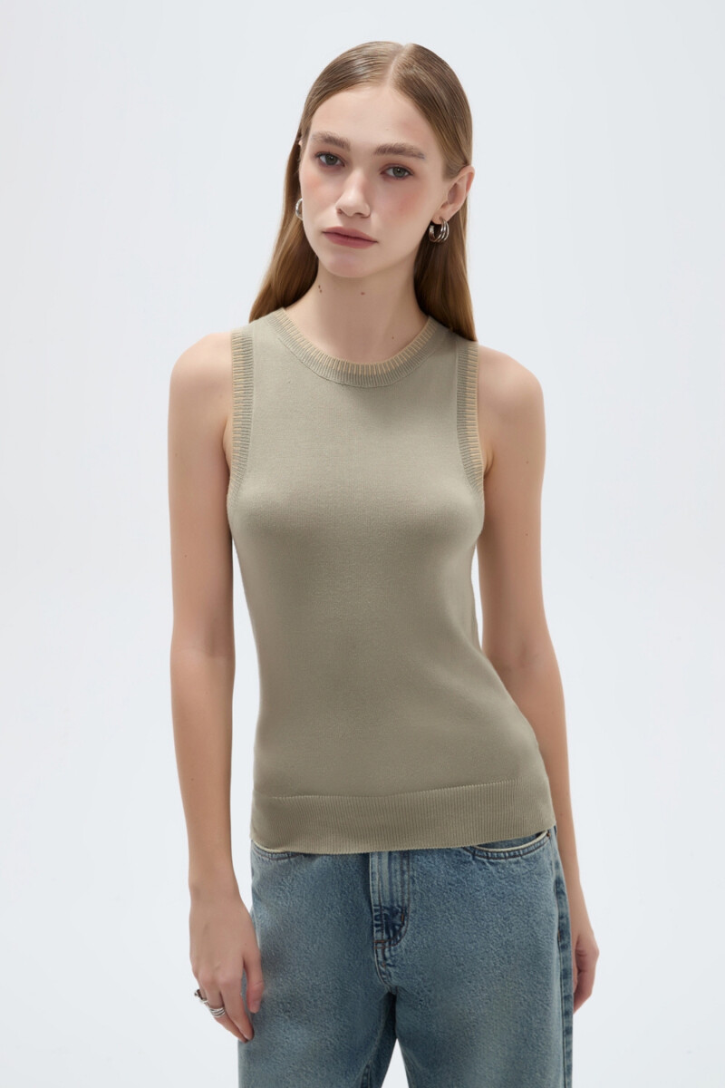 Musculosa Sigo - Verde Grisaceo 