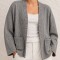 outlet Saco Carmela trenzada gris