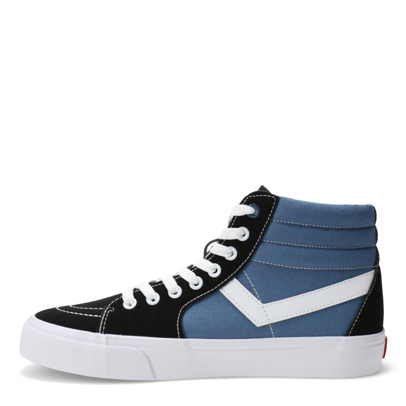 Championes de Hombre Pony Old School Canvas HI Men Negro - azul Marino