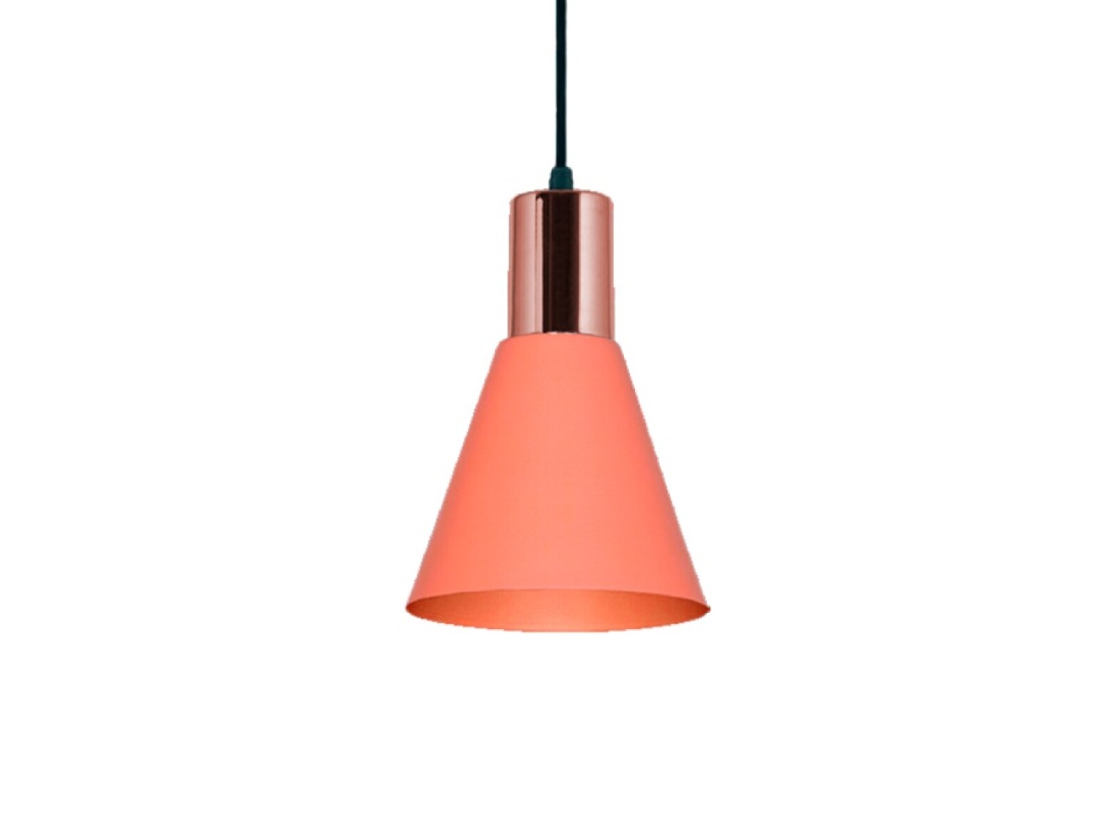 COLGANTE 1 LUZ ''OSTENDE'' E27 SALMON 