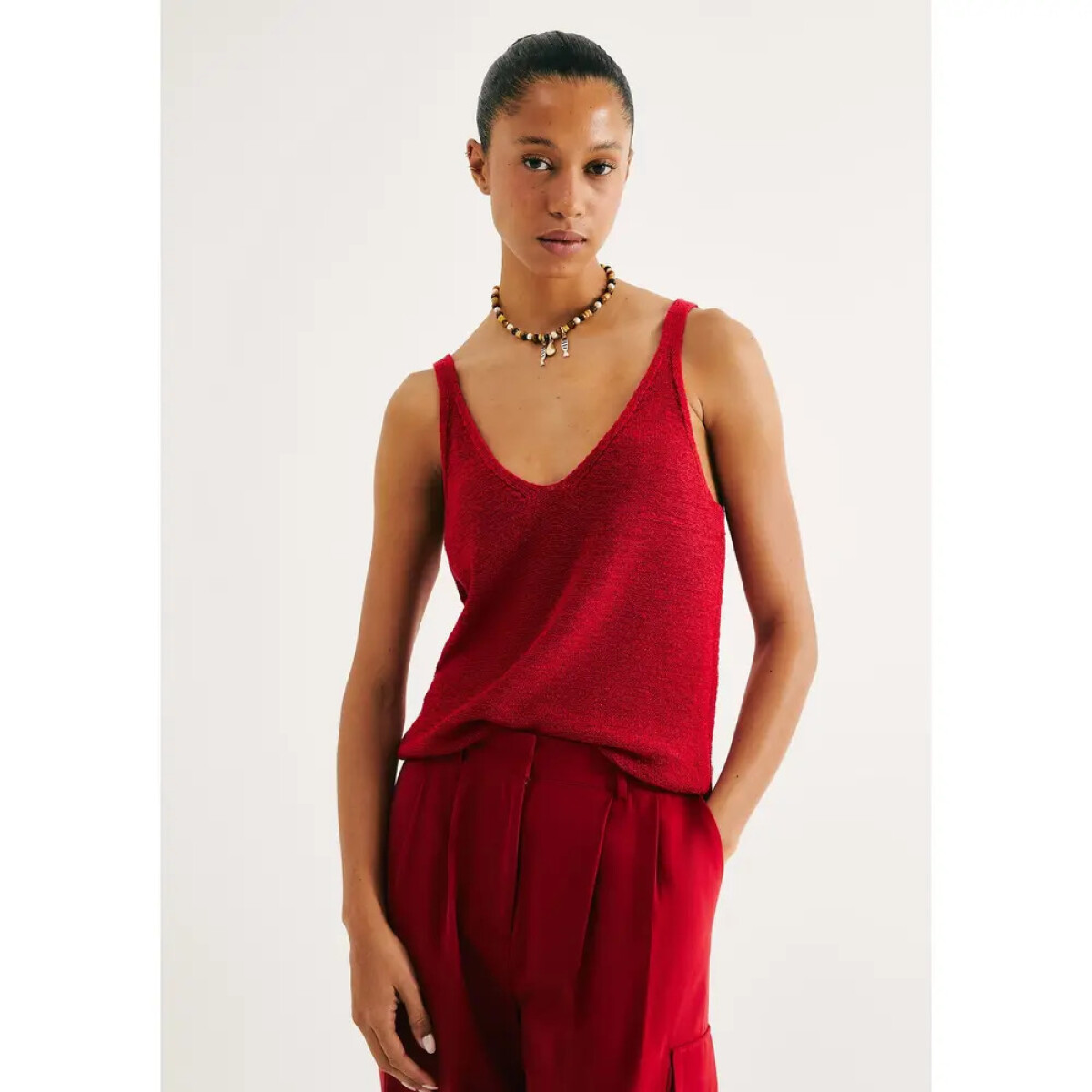 BLUSA SM FEM - VERMELHO ESCURO 