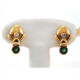 Caravanas Oro 18K Brillantes Y Esmeralda Caravanas Oro 18K Brillantes Y Esmeralda