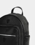 Mochilas Urbanas Mochila De Cuerina Con Relieve - Negro