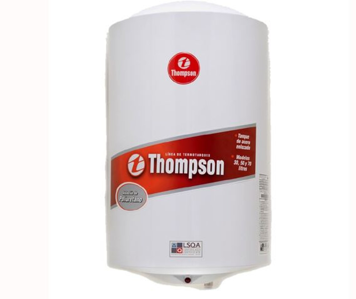 TERMOTANQUE THOMPSON 30 L ACERO CILINDRICO 