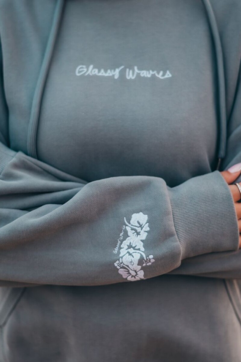 Hoodie Waikiki Bordado / Gris U