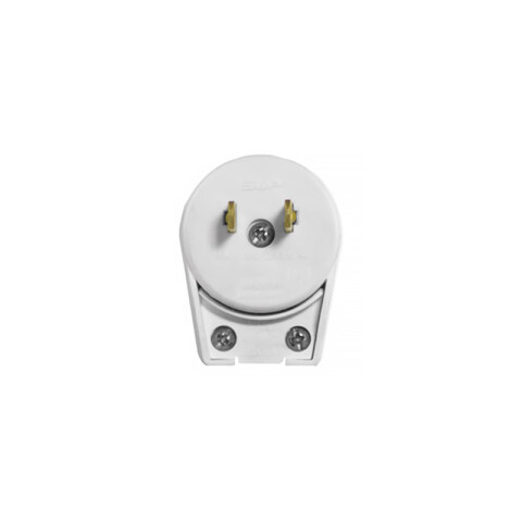 Ficha prolongación 2P 16A c/seguro, blanco M31190