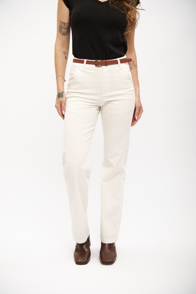 PANTALON WIDE ACTIVE BLANCO
