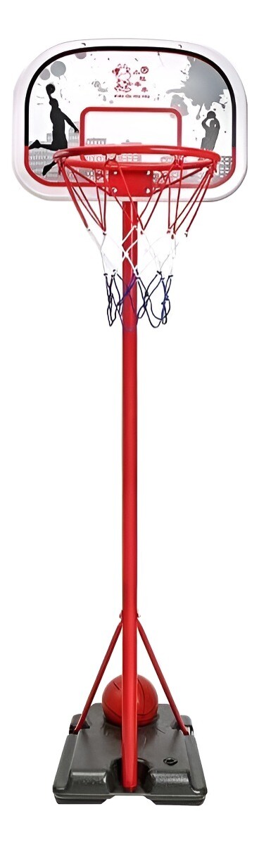 TABLERO DE BASKETBALL C / BASE + ARO METAL + RED SIN PELOTA 