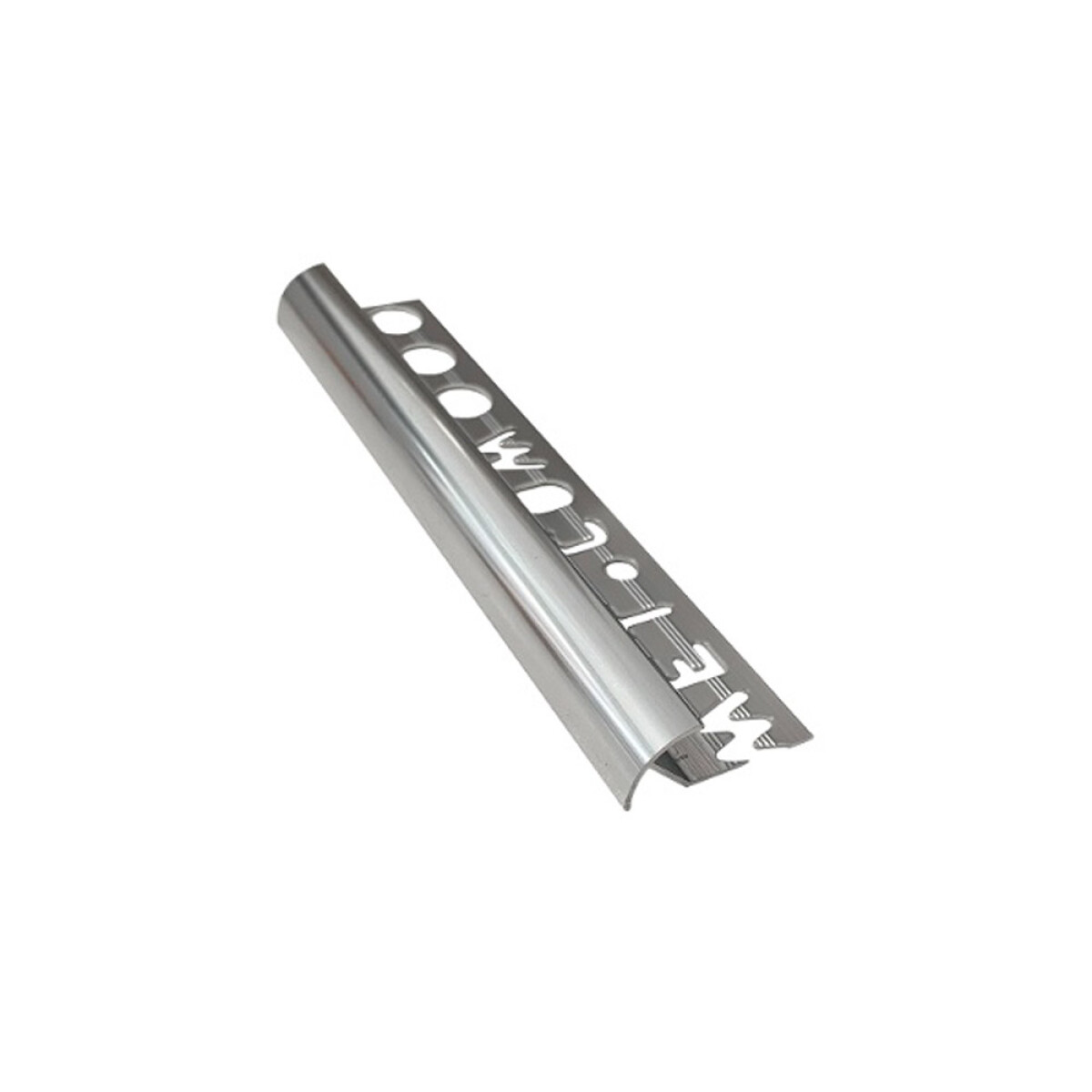 Guardacanto Aluminio Anod Plateado Brillo 