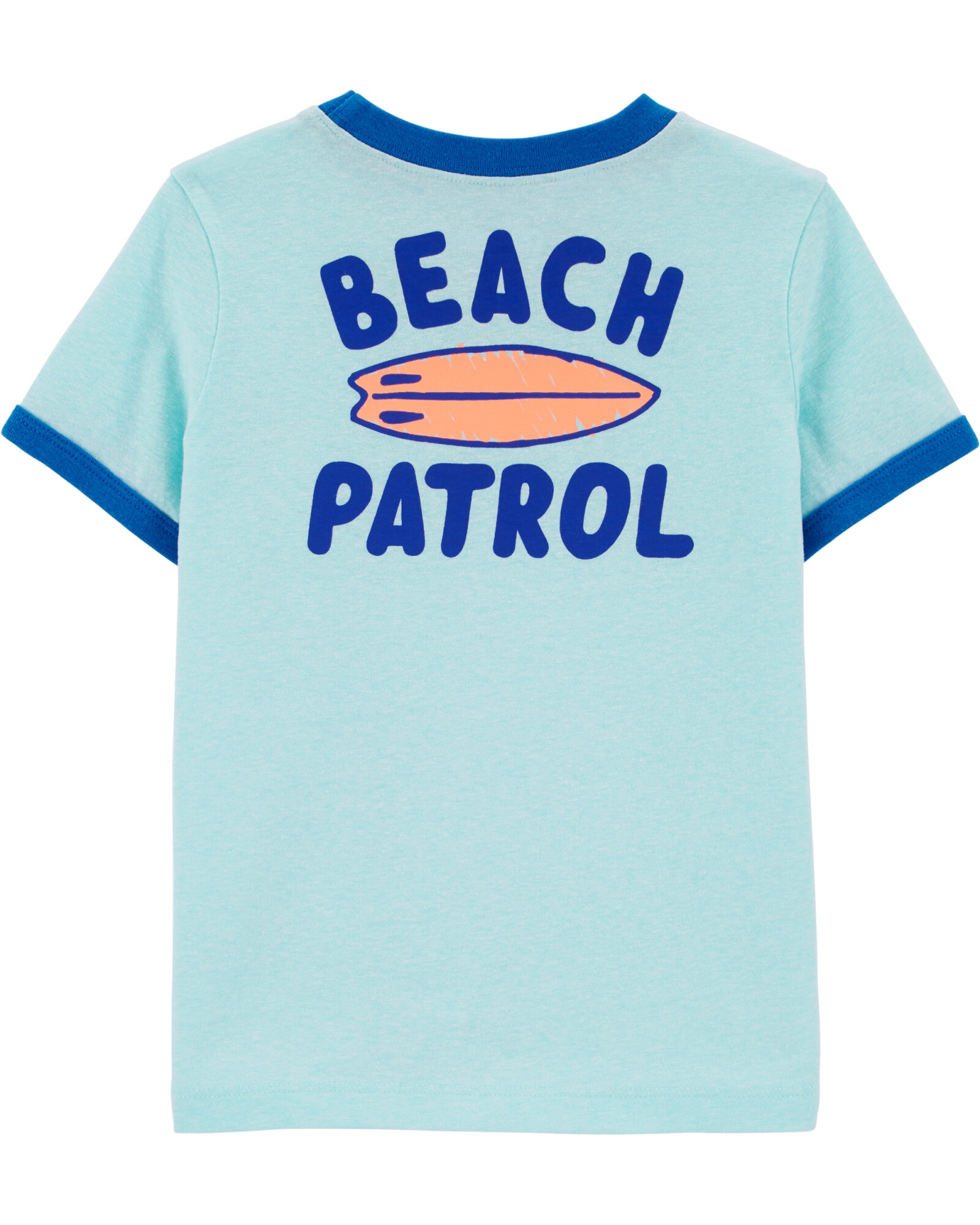 Remera Manga Corta Algodón Con Bolsillo "Beach Patrol" 0