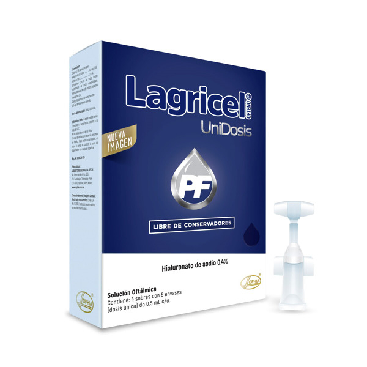 Lagricel Ofteno PF Unidosis 0,4% 0,5ml (20 unidosis) 