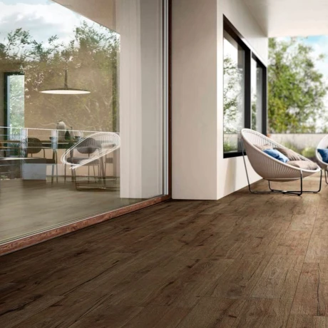 Porcelanato Imitacion Madera Antideslizante 16X100Cm Piso Pared GAMAS DE MARRON