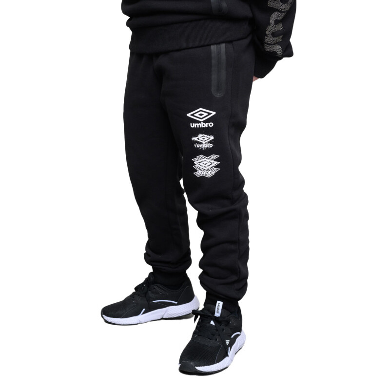 Pantalones Umbro Stacked Logo Junior Ref.256036U0 Masculino Negro - Blanco