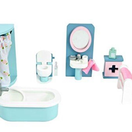 Juego baño para casa muñecas Juego baño para casa muñecas