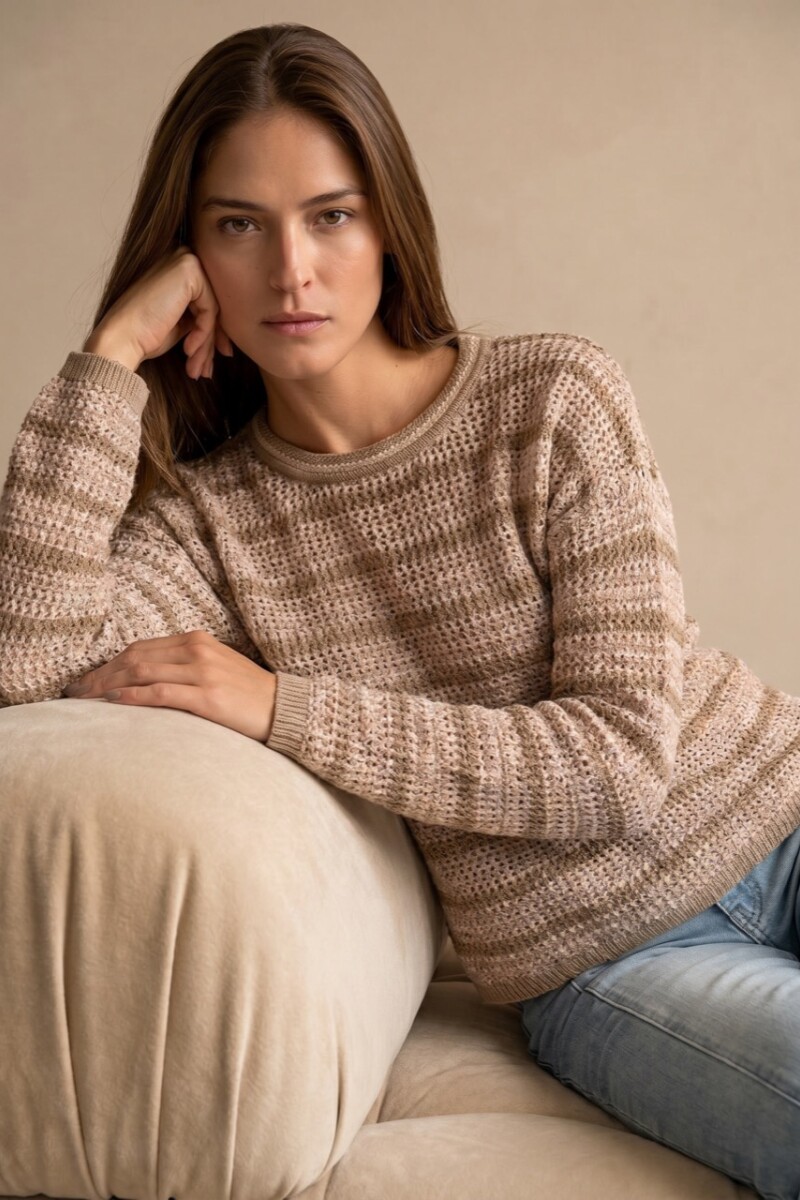 Sweater Texturado Arena