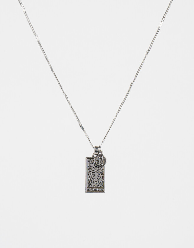 Cadena Corta con Dije De zodíaco Cadena Con Dije De Zodíaco Capricornio - Plateado