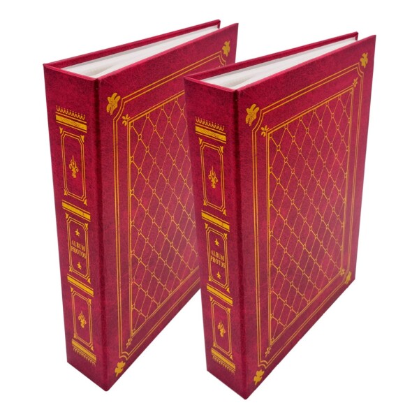 Pack X10 Album De Fotos 13 X 18 Cm 200 Fotografías Colores Color Variante Rojo