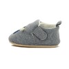 Macri Pantufla Niño/a Con Velcro Auto Gris