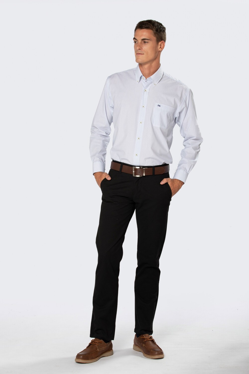 PANTALÓN CLÁSICO GABARDINA Negro