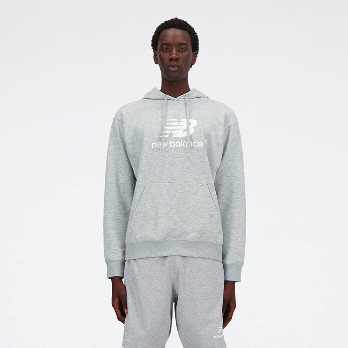 Abrigo Essentials French Terry Logo de Hombre - Gris 