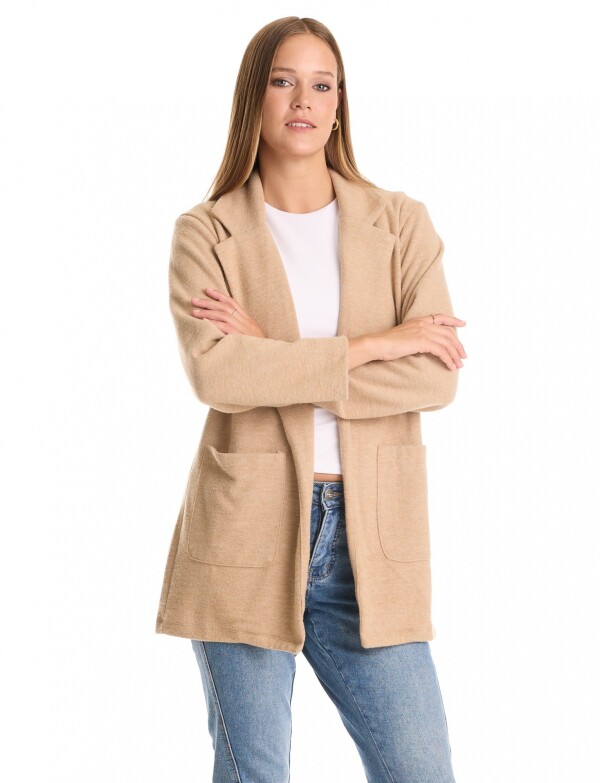 Blazer Cozy BEIGE OSCURO