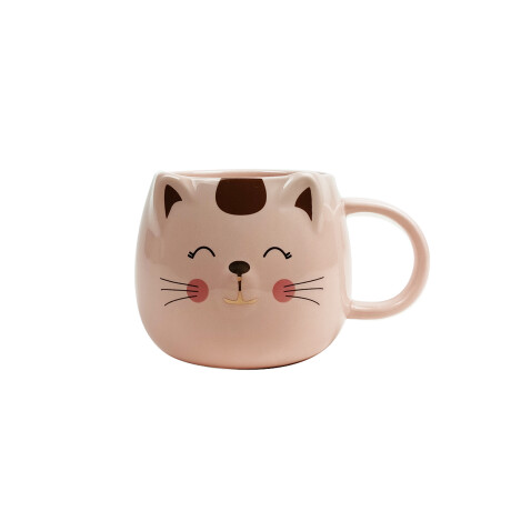Taza de cerámica gatito Rosado