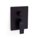 Griferia De Ducha Embutir Linea Agora Xtreme Clever Negro Mate - No Incl Base