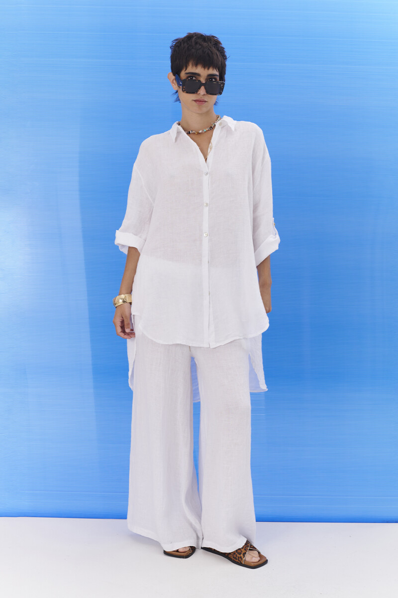 CAMISA LINO OCEAN BLANCO