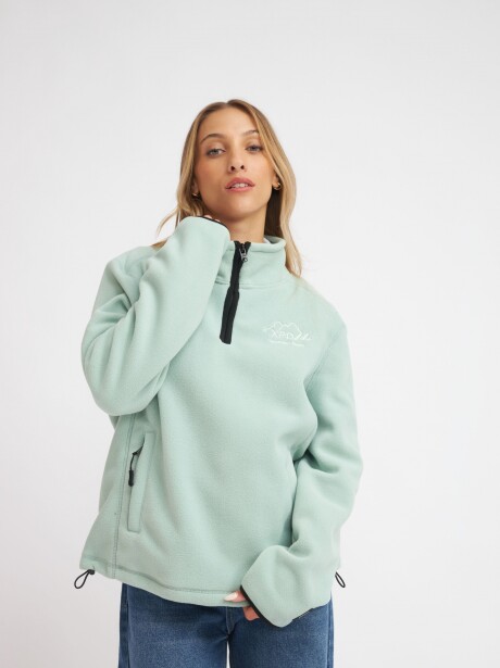 CAMPERA MILAGROS VERDE AGUA