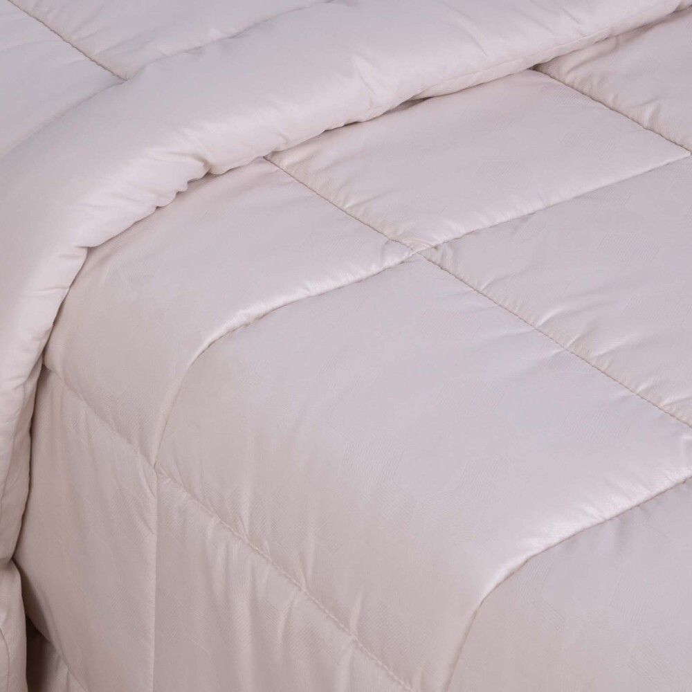 ACOLCHADO QUEEN POLIESTER MARRON EMBOSSED TAUPE