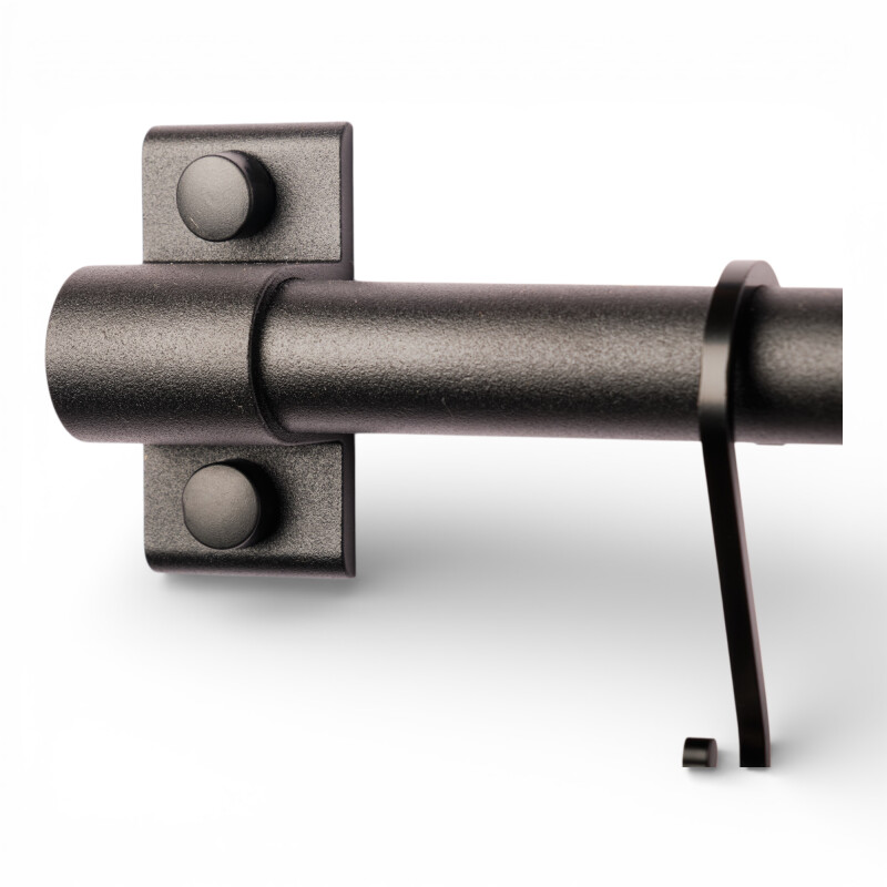 Barra Organizador De Cocina Pared Barral Acero 60cm + 8 Ganchos Negro