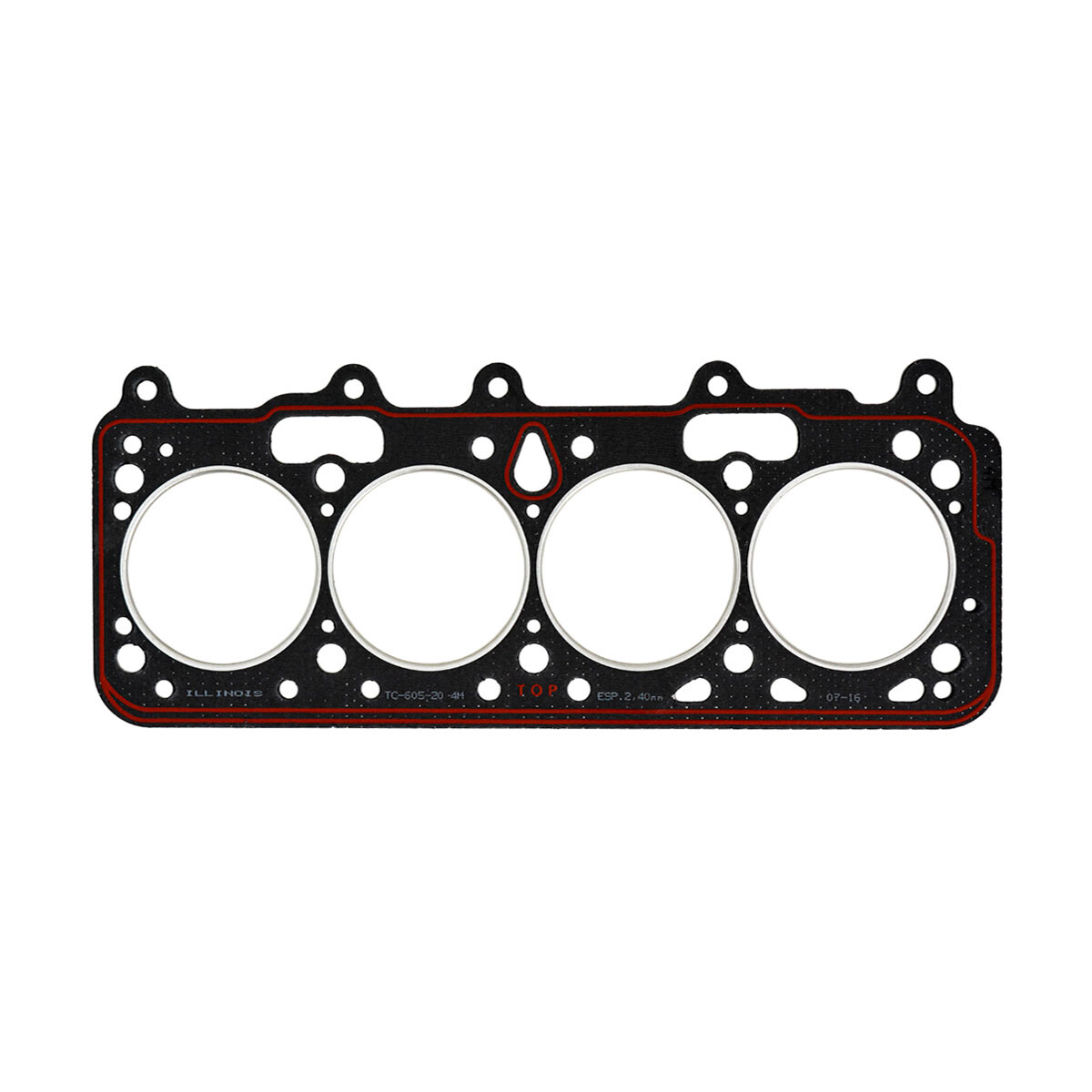 JUNTA FIAT TAPA CILINDROS 1.7D 1.9D 4 MUECAS ESPESOR 2.40MM ILLINOIS 