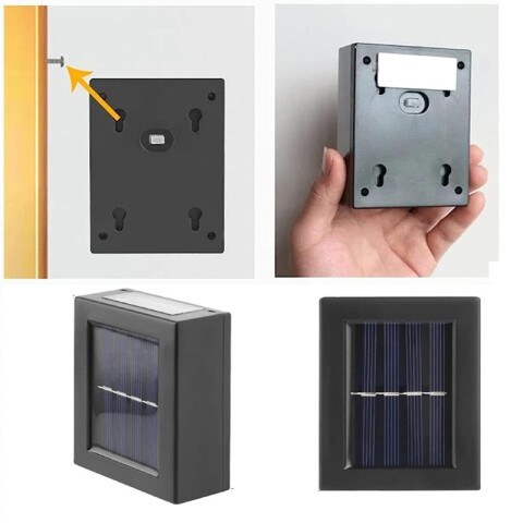 Lámpara solar de pared con sensor de luz solar para exterior Lámpara Solar De Pared Con Sensor De Luz Solar Para Exterior
