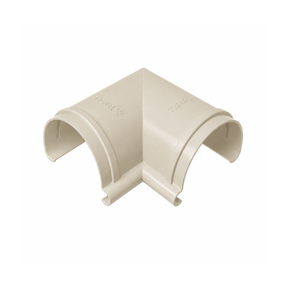 Esquinero interno beige para canaleta Aquapluv TIGRE Esquinero Interno Beige Para Canaleta Aquapluv Tigre