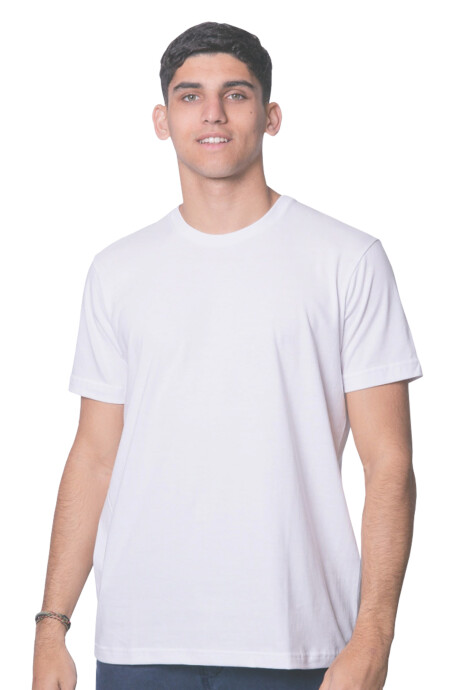 Camiseta a la base peso medio Blanco