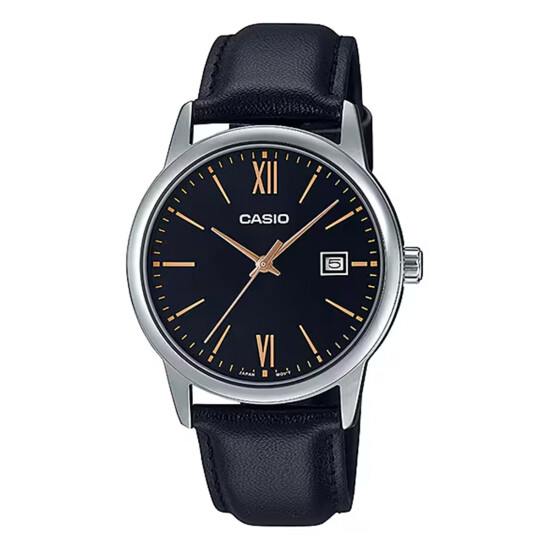 Reloj CASIO MTPV002L-1B3UDF en Cuero Negro Esfera 44mm 0