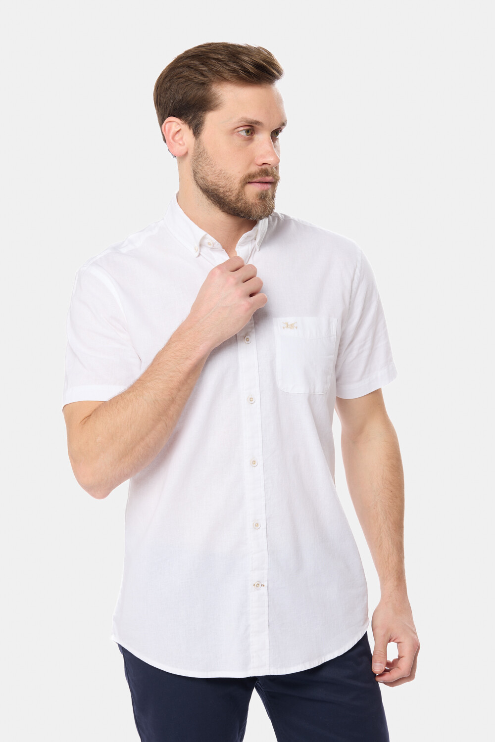 CAMISA DE LINO Blanco