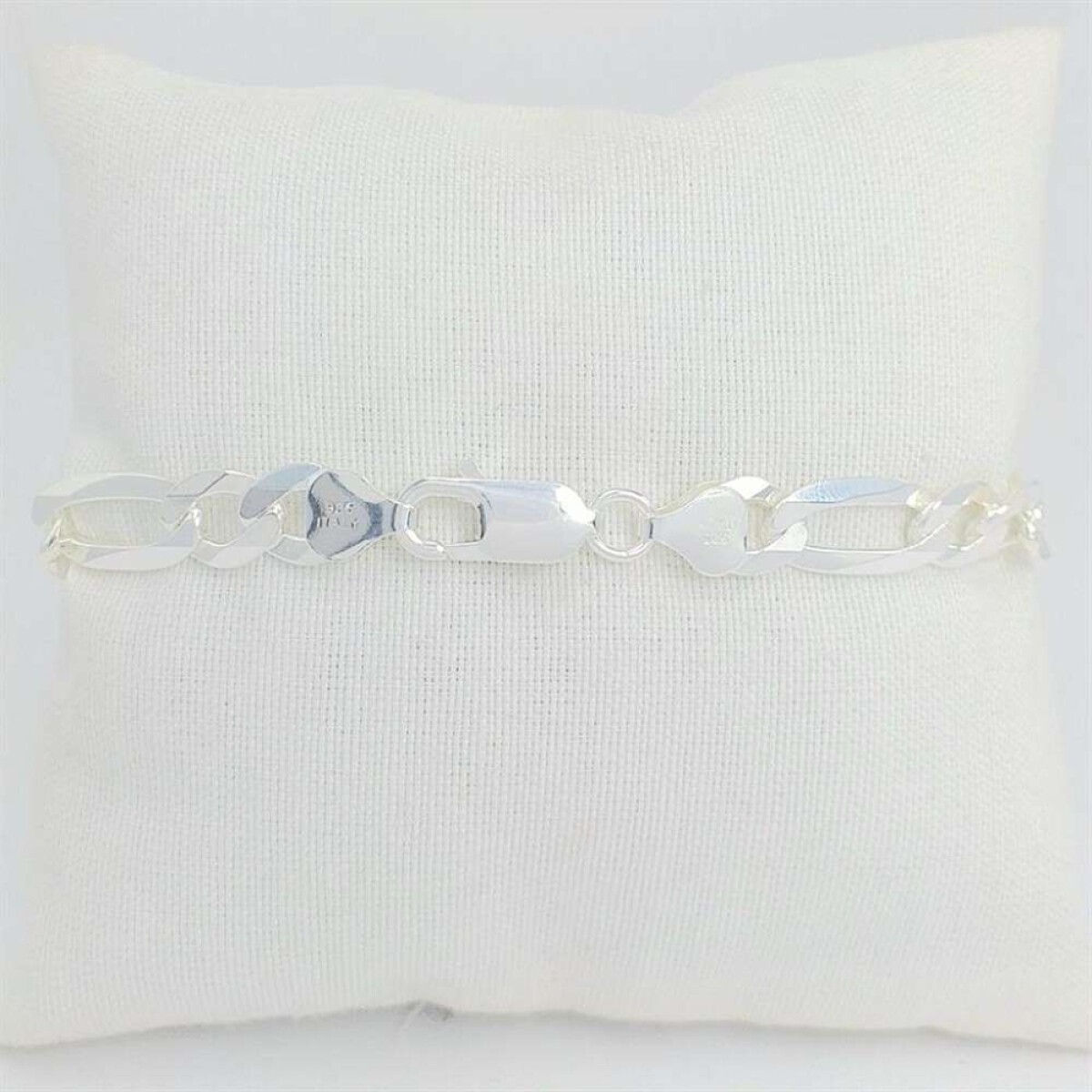 Pulsera de Plata 925 3x1 gruesa - Modelo Fígaro 