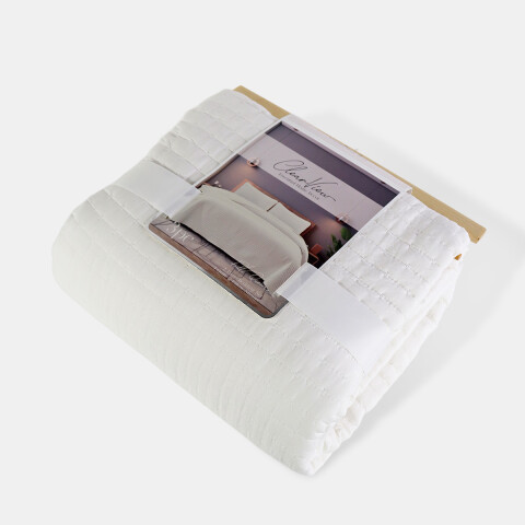 JGO CUBRE CAMA BLANCO FULL/QUEEN 224X224CM 3PZAS Unica