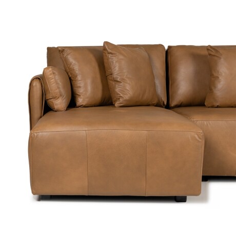 Rinconera Torino - Cuero Natural - Chaise Izquierdo 1016 (Nozes)