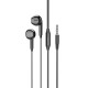 Auriculares Cableado Manos Libres Plug Jack Micrófono Color Negro