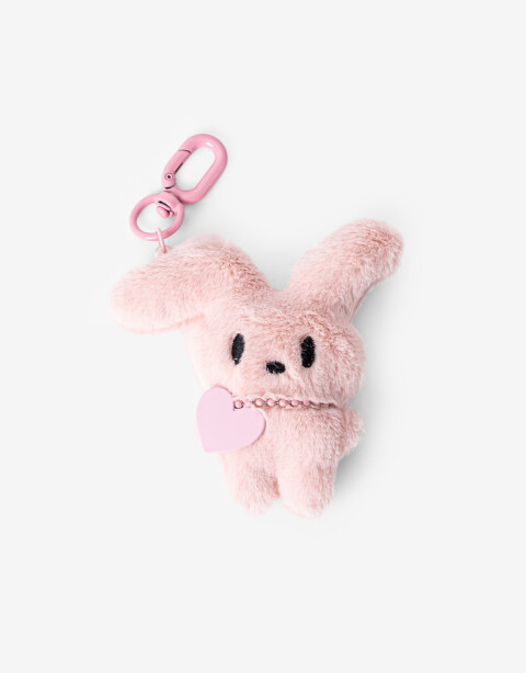 Llavero Cozy Llavero Y Bag Charm Conejo - Rosa Claro