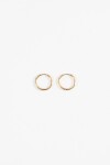 Aros acero small dorado