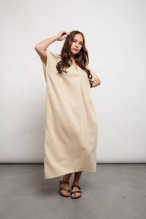 Vestido Chiara Beige