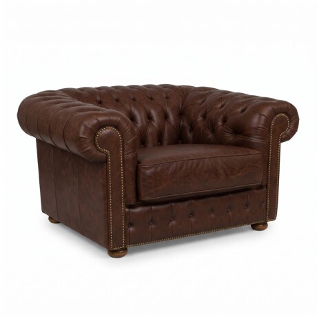 Sofá Chesterfield Novo - Cuero Básico - 1 cuerpo New Brown - (Preventa)