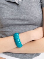 Pulsera Elástica Redondeada azul